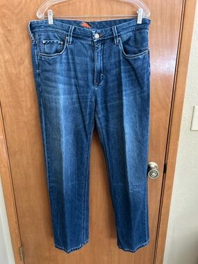 Tommy Bahama Jeans Mens 36x30 Blue Standard Straight Mid Rise Dark Wash Preppy